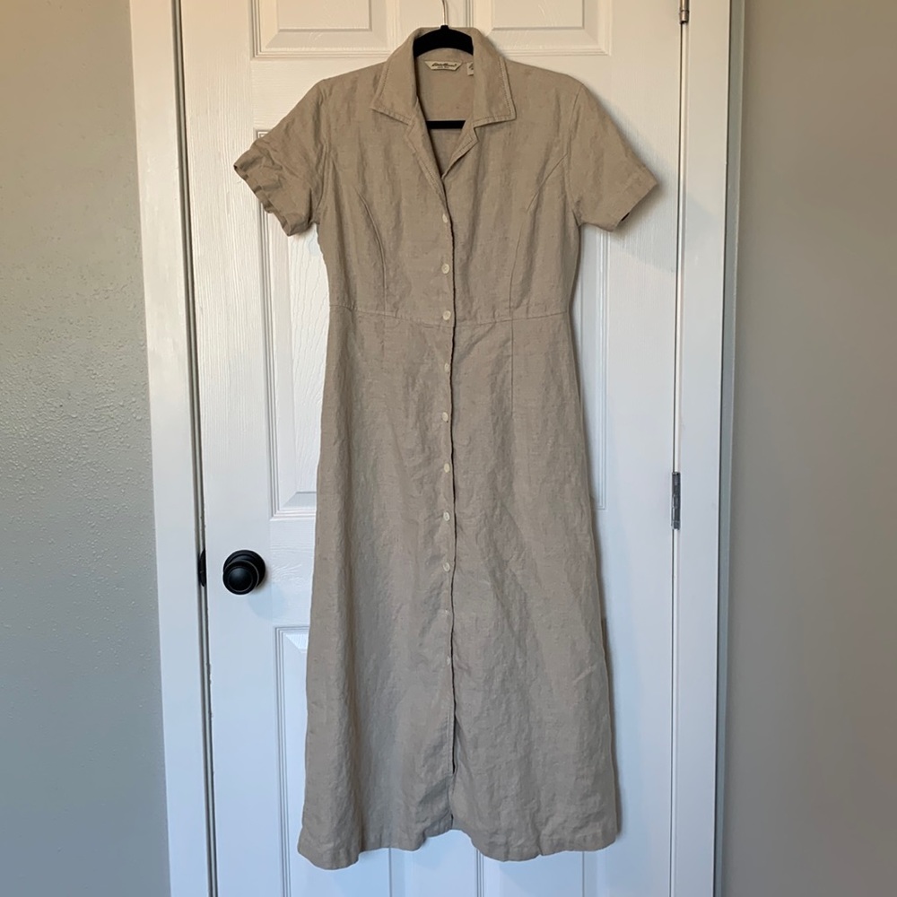 Vintage 100% Linen Dress - Eddie Bauer